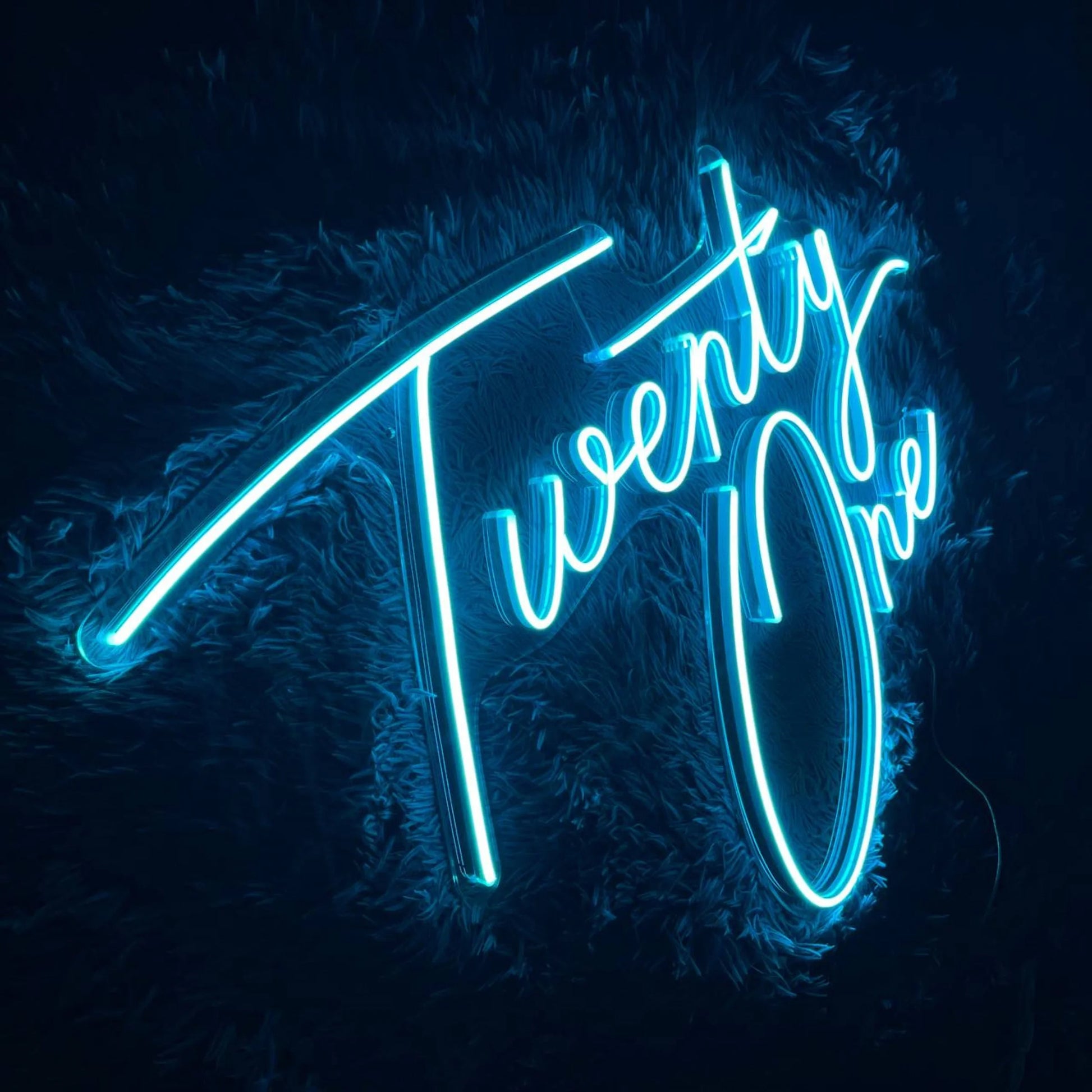 Custom Twenty One Birthday Neon Light, Custom Name LED Sign, Twenty One Led Light