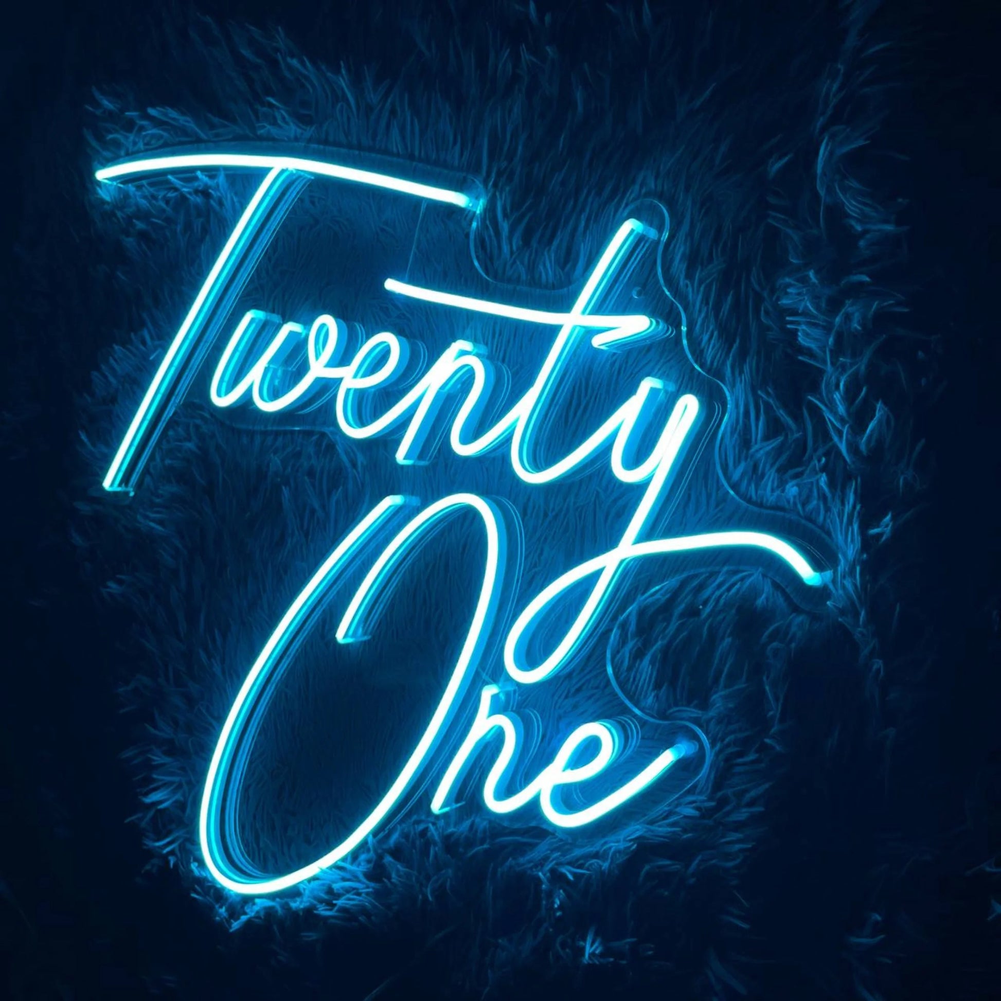 Custom Twenty One Birthday Neon Light, Custom Name LED Sign, Twenty One Led Light